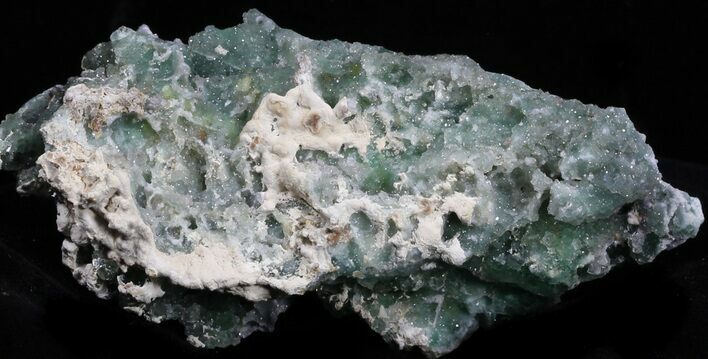 Green Fluorite & Druzy Quartz - Colorado #33361